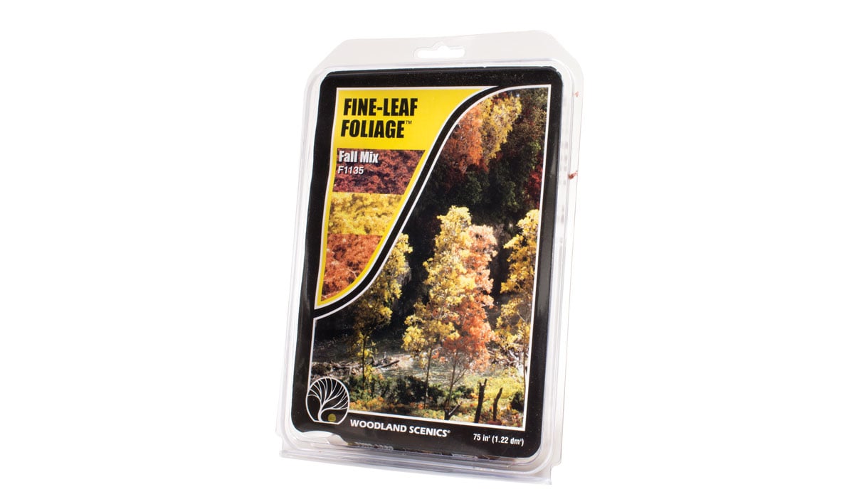 Woodland Scenics Fine Leaf Foliage(TM) - 75 Cu. In. 1.2 Cu. m. -- Fall Mix - WOOF1135