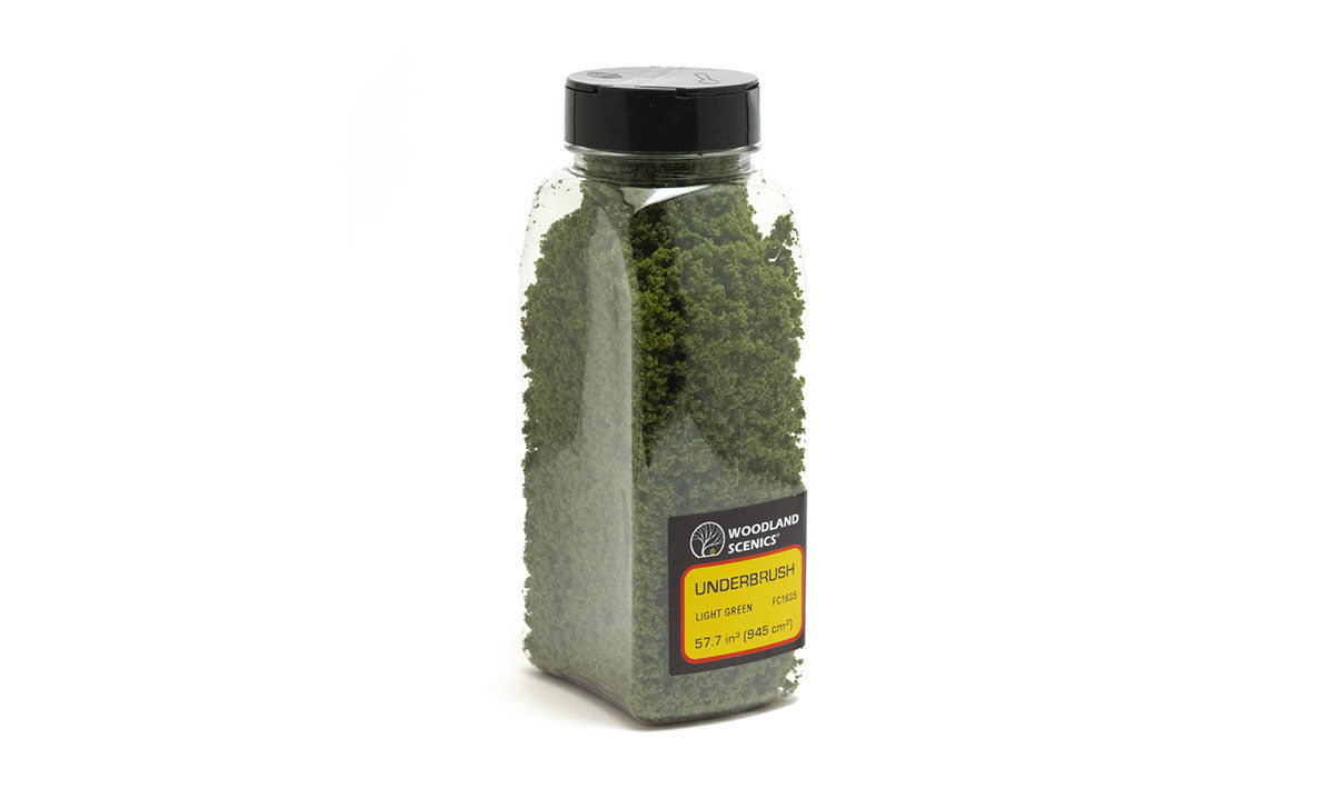 Woodland Scenics Underbrush Shaker, Light Green/50 cu. in. - WOOFC1635