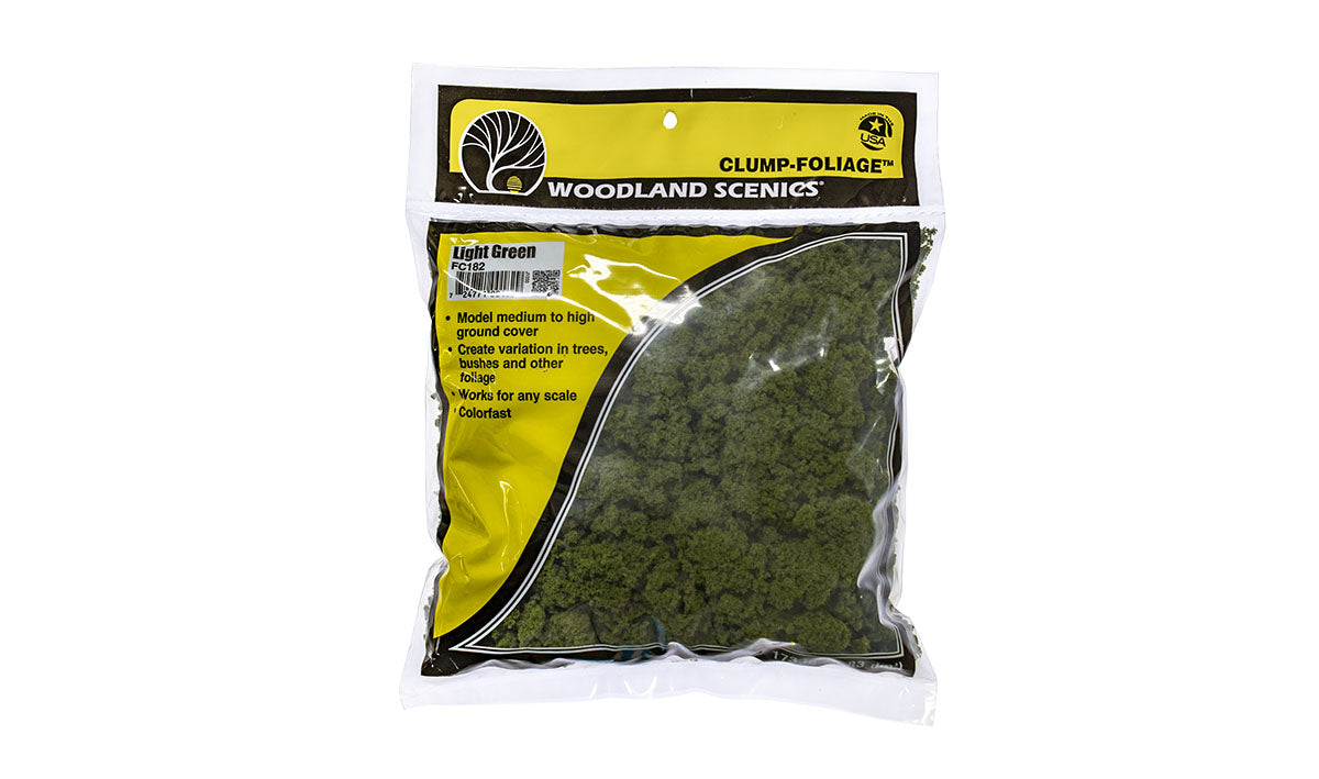 Woodland Scenics Clump-Foliage Bag, Light Green/165 cu. in. - WOOFC182