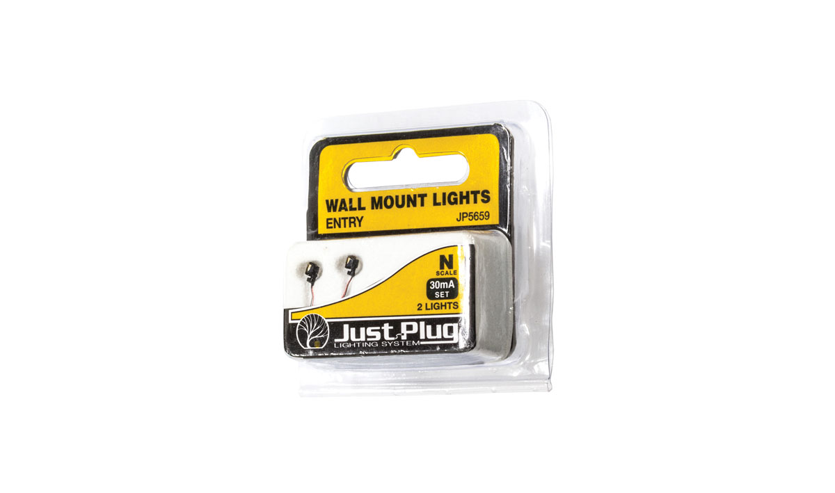 Woodland Scenics N Wall Mount Lights, Entry (3) - WOOJP5659