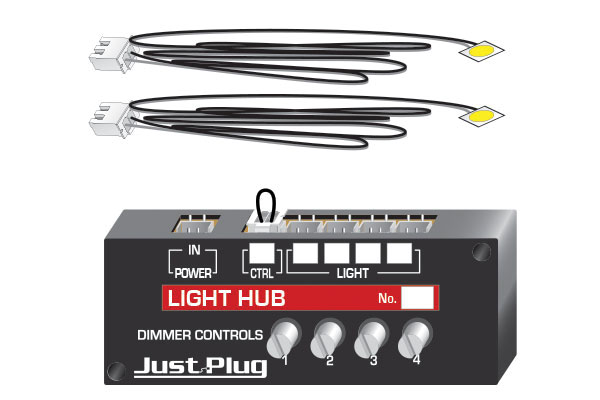 Woodland Scenics Lights & Hub Set, Warm White - WOOJP5700