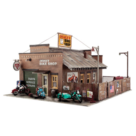 Woodland Scenics O KIT Deuce's Bike Shop - WOOPF5895