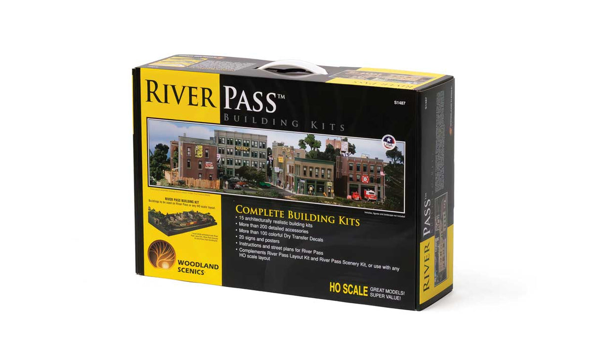 Woodland Scenics HO KIT River Pass Building Set - WOOS1487