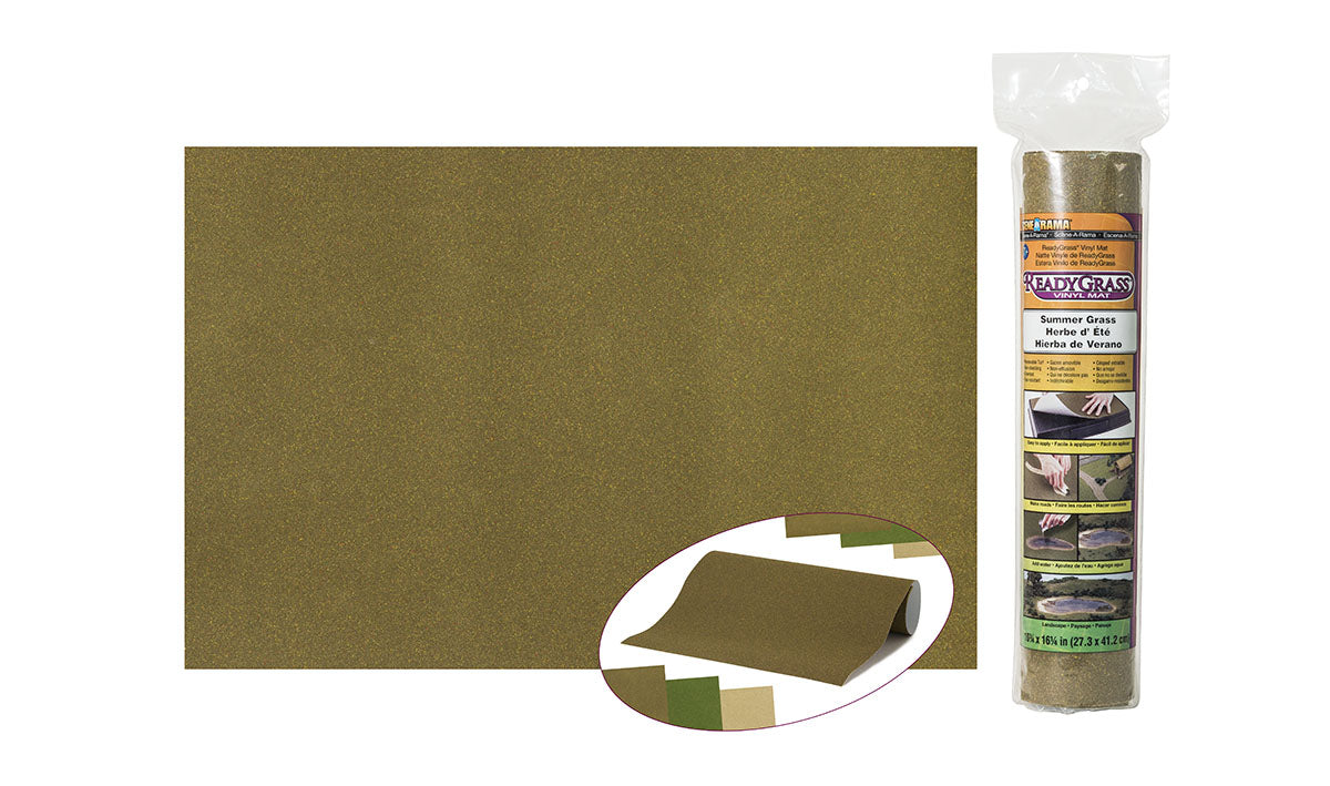 Woodland Scenics Scene-A-Rama Summer Grass Ready Sheet, 10.75x16.25 - WOOSP4160