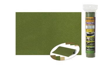 Woodland Scenics Scene-A-Rama Green Grass Ready Sheet, 10.75x16.25 - WOOSP4161