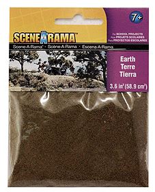 Woodland Scenics Scene-A-Rama Scenery Bags, Earth 2oz - WOOSP4181