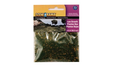 Woodland Scenics Scene-A-Rama Scenery Bags, Low Growth 2oz - WOOSP4183