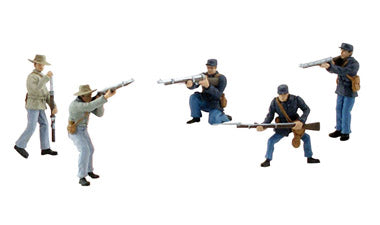 Woodland Scenics Scene-A-Rama Scene Setters Amer Civil War Soldiers - WOOSP4445