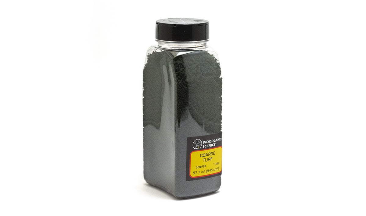 Woodland Scenics Coarse Turf Shaker, Conifer/50 cu. in. - WOOT1366