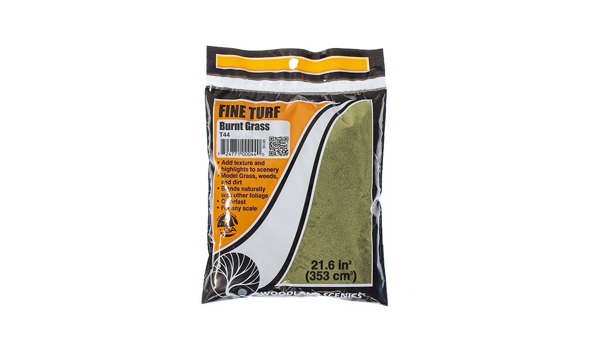 Woodland Scenics Fine Turf Bag, Burnt Grass/18 cu. in. - WOOT44