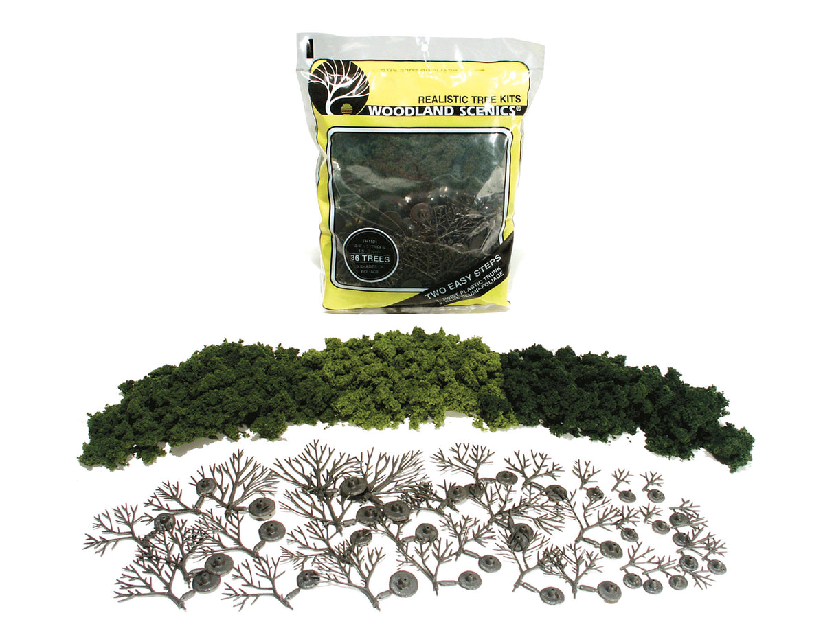 Woodland Scenics Deciduous Tree Kit, Medium (14) - WOOTR1102