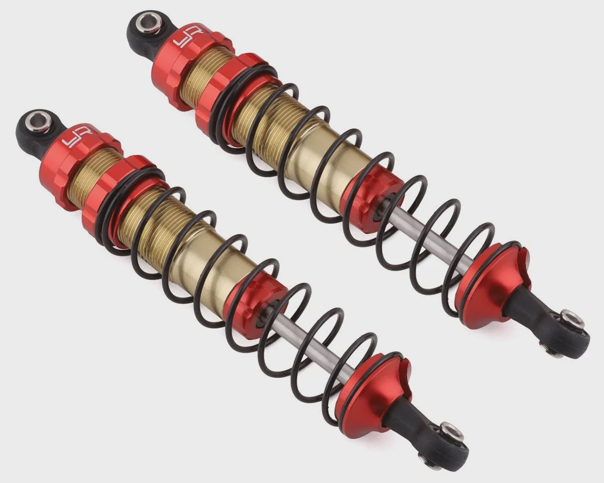 Yeah Racing Aluminum 100mm Big Bore Shocks for Traxxas Slash/Stampede/Bandit (Red) (2)