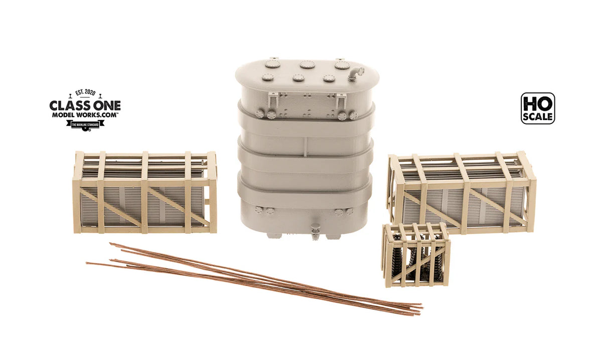 Class One Model Works HO Oval Transformer with Cooling Fins & Insulators