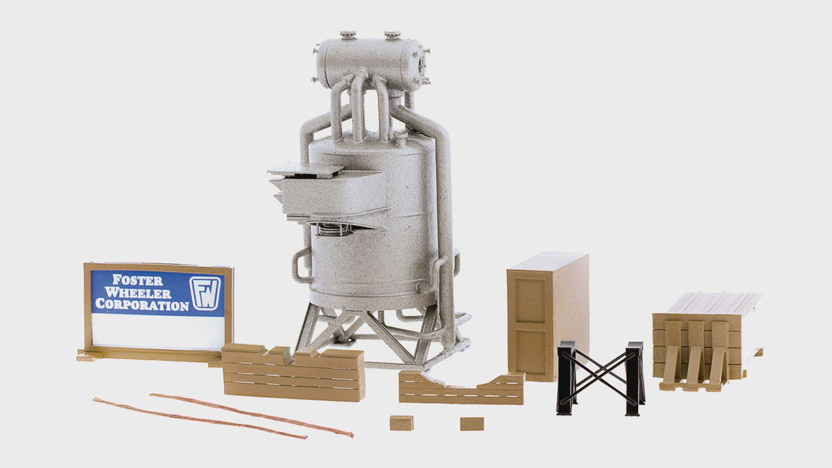 Class One Model Works HO Feedwater Heater w/ Crates - Painted