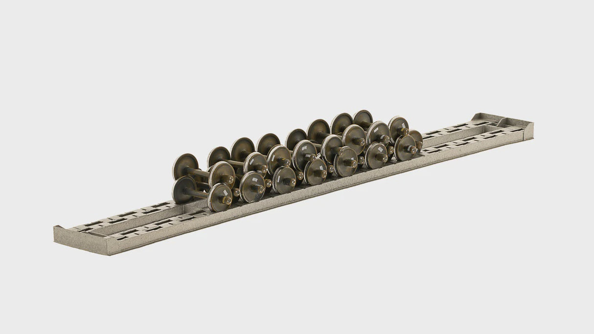 Class One Model Works HO 60-FT SILVER WHEEL RACK W/22 WHEELSETS