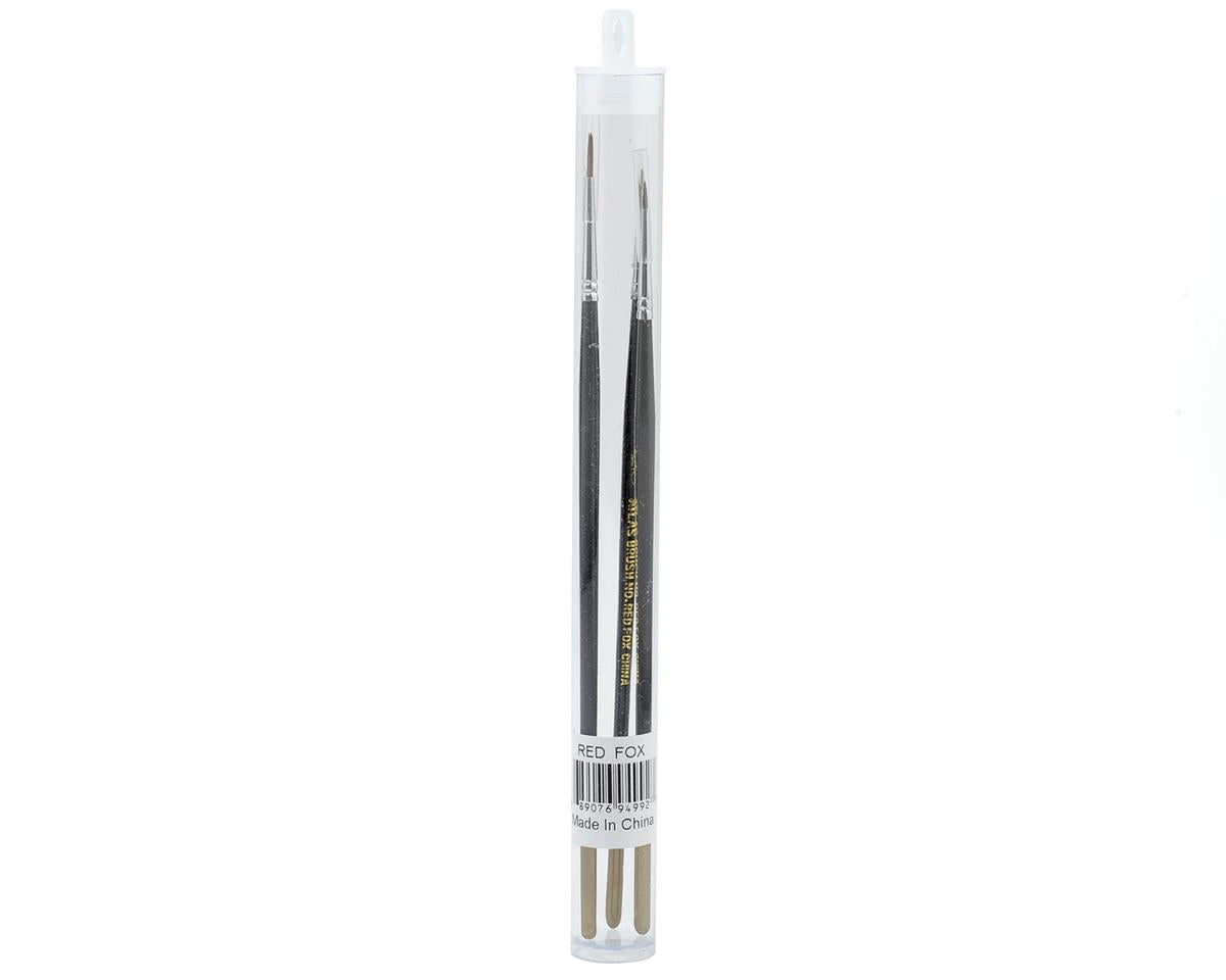 Atlas Brush Company RED FOX Red Sable 3-pc Brush Set - ABCREDFOX