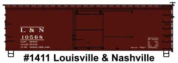 Accurail HO 36' Double Sheath Wood Box, L&N - ACU1411