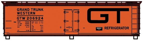 Accurail HO 40' Wood Refer, GTW - ACU4859