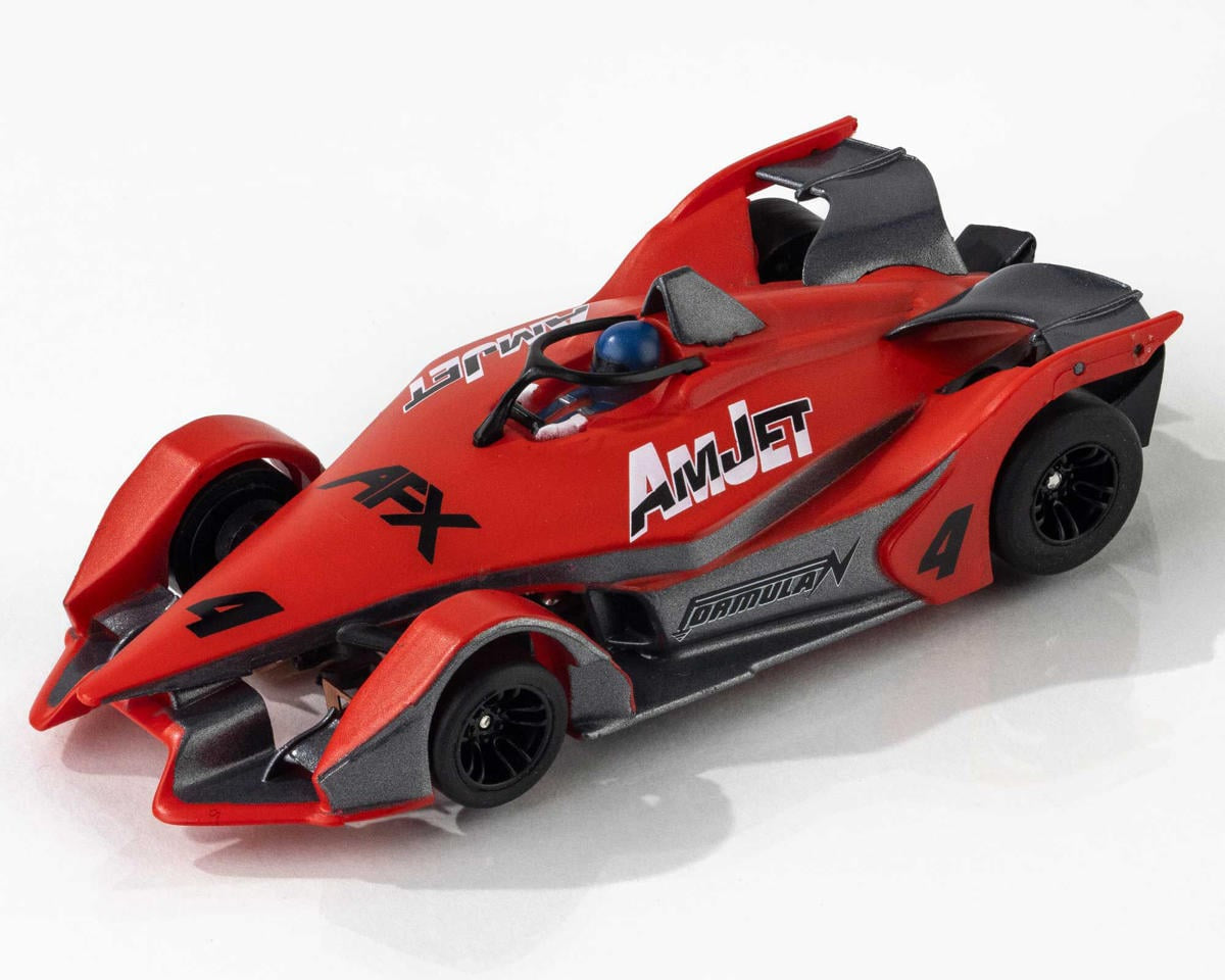 AFX Formula N HO Scale Slot Car (Red/Grey) (LWB) (Mega G+)