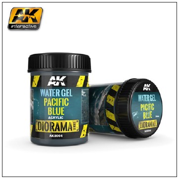 AK Interactive Diorama Series: Water Gel Pacific Blue Acrylic 250ml Bottle - AKI8004