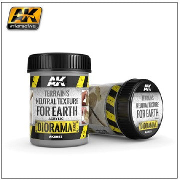 AK Interactive Diorama Series: Terrains Neutral Texture for Earth Acrylic 250ml Bottle - AKI8023