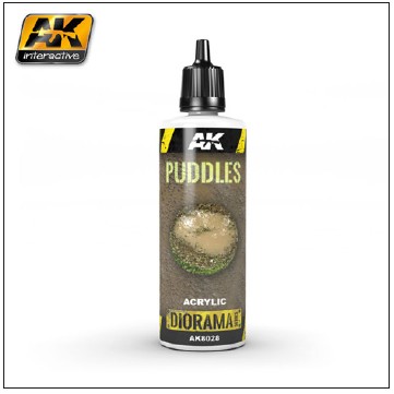 AK Interactive Diorama Series: Puddles Effects Liquid Crystalline Acrylic 60ml Bottle - AKI8028