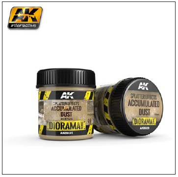 AK Interactive Diorama Series: Splatter Effects Accumulated Dust Acrylic 100ml Bottle - AKI8031