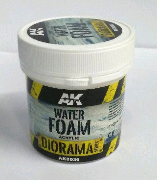 AK Interactive Diorama Series: Water Foam Acrylic 100ml Bottle - AKI8036
