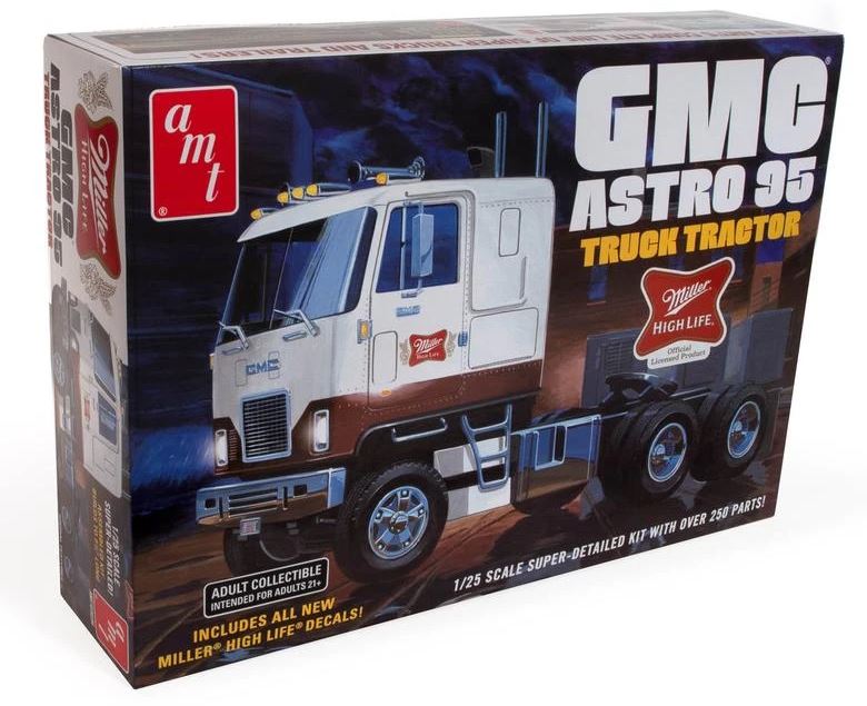 AMT GMC Astro 95 Semi Tractor (Miller Beer) - AMT1230