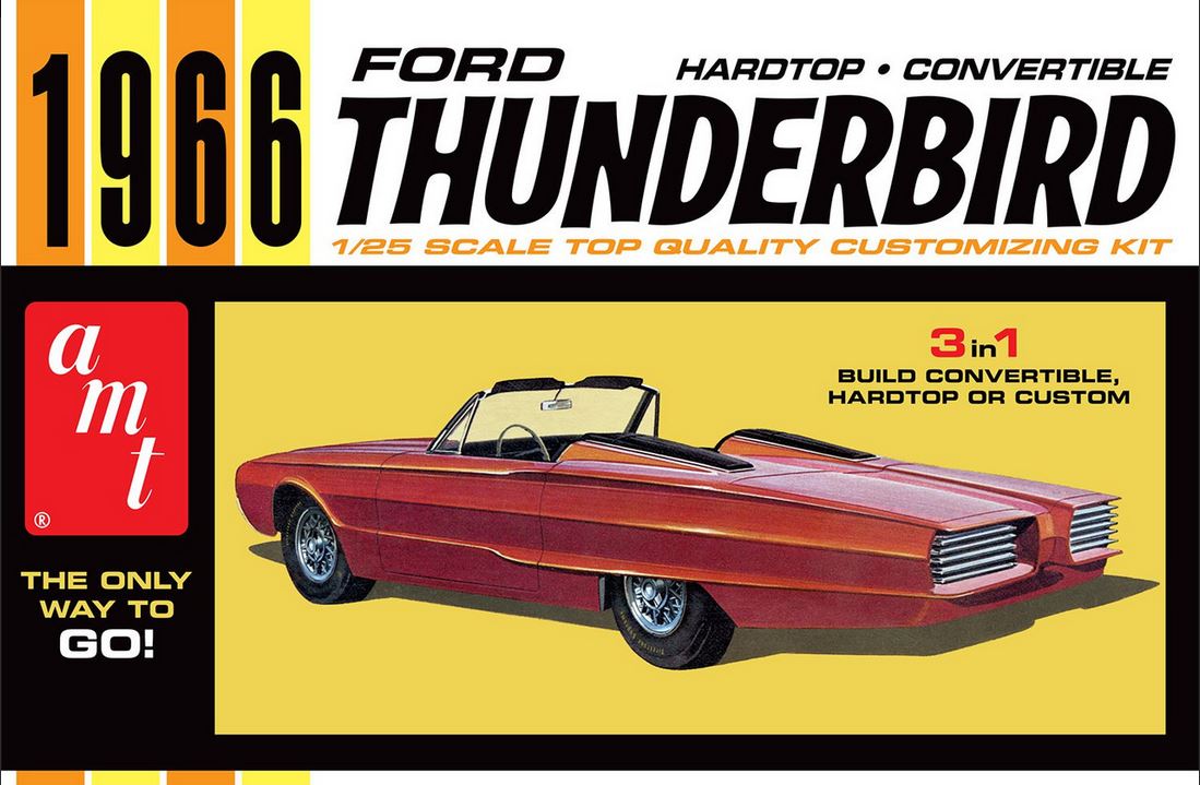 AMT 1966 Ford Thunderbird Hardtop/Convertible 1/25 - AMT1328