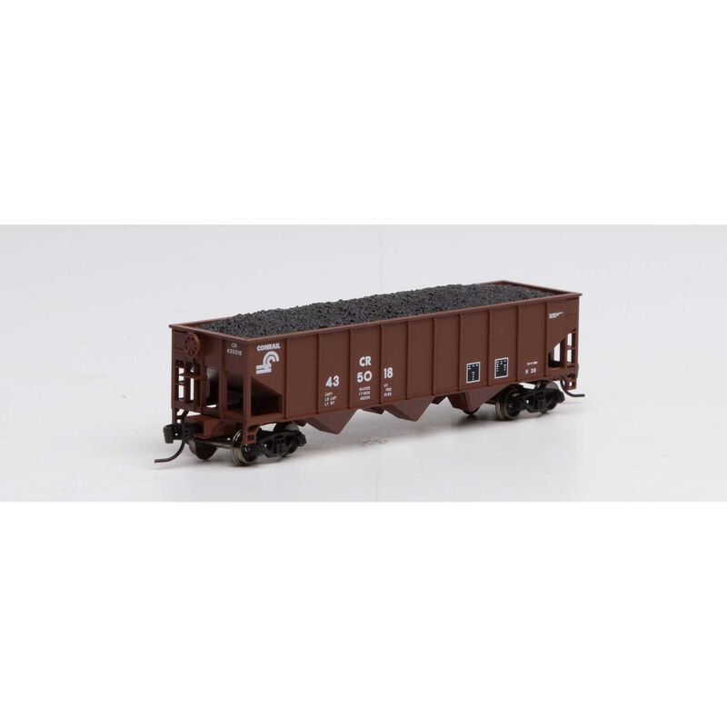 Athearn N 40' 3-Bay Ribbed Hopper w/Load, CR #435018 - ATH25561