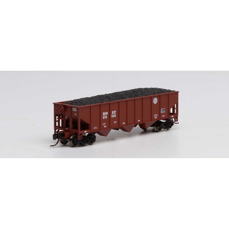 Athearn N 40' 3-Bay Ribbed Hopper w/Load, BNSF #618002 - ATH25567