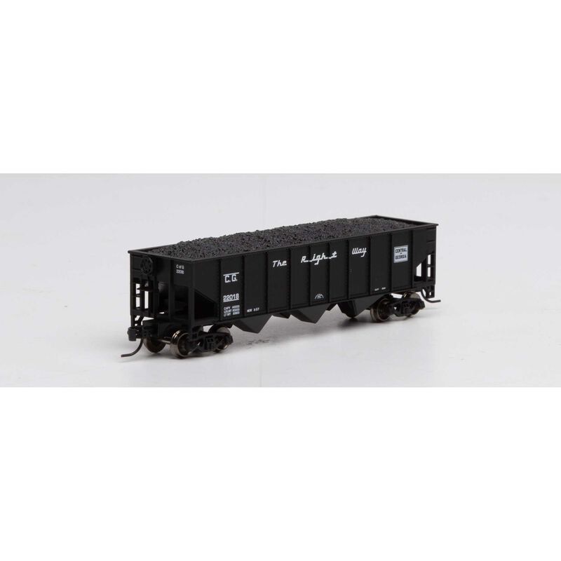 Athearn N 40' 3-Bay Ribbed Hopper w/Load, CG #22018 - ATH25570