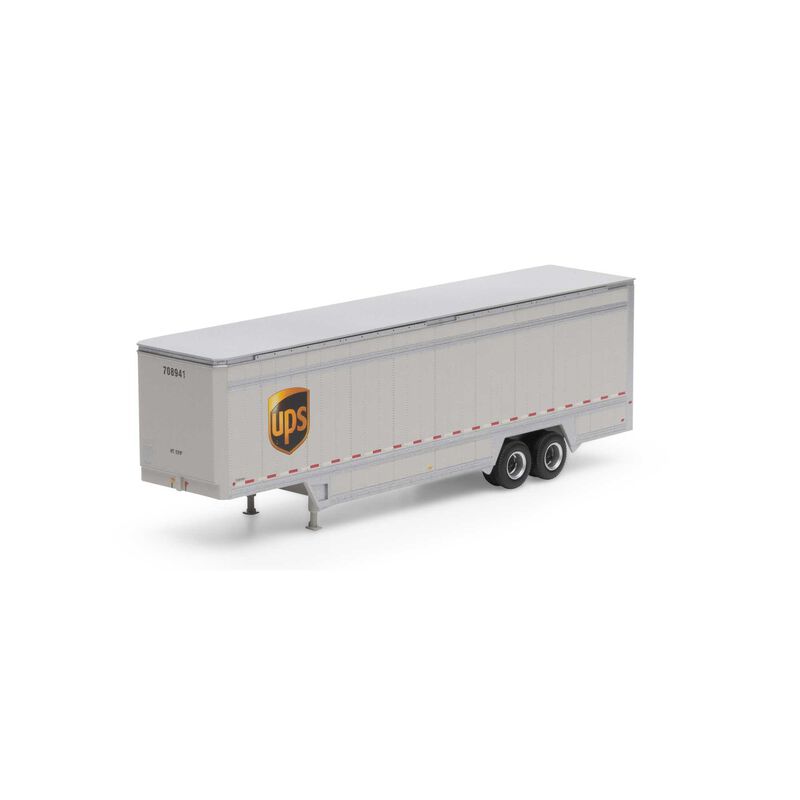 Athearn HO 40' Drop Sill Parcel Trailer, UPS/Logo #708941 - ATH29456