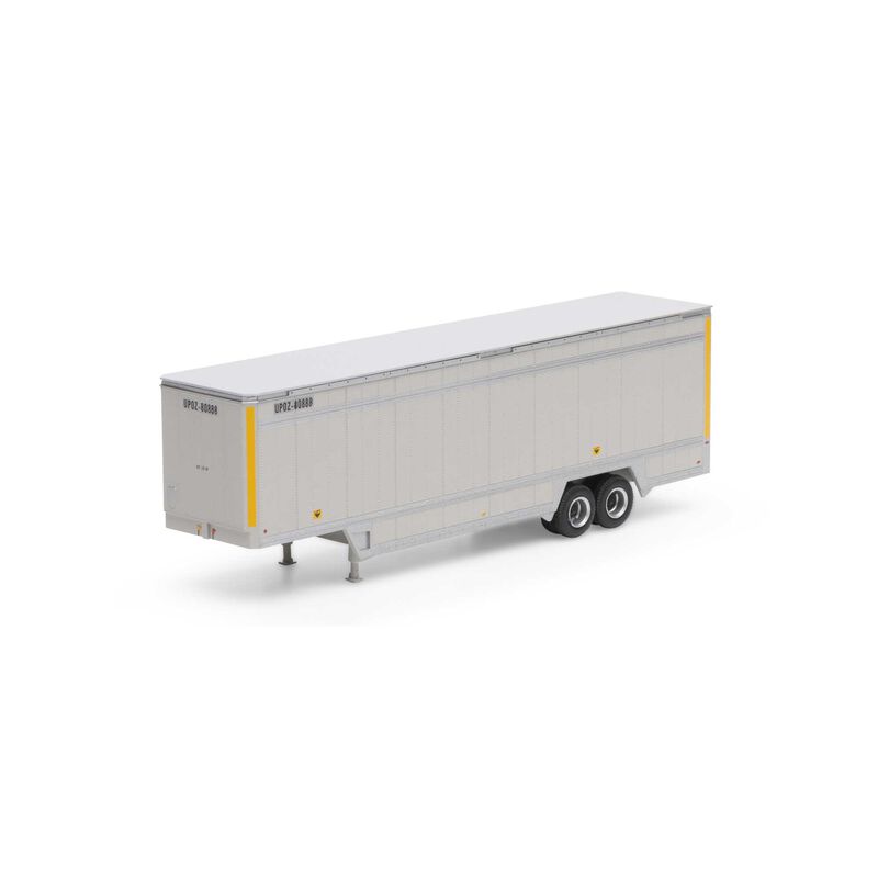 Athearn HO RTR 40' DropSill Parcel Trailer,UPS/Yellow80888 - ATH29462