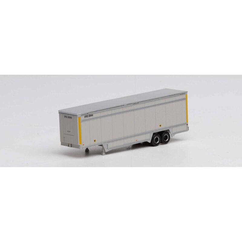 Athearn N 40' Drop Sill Parcel Trailer, UPS/Yellow #80444 - ATH30119