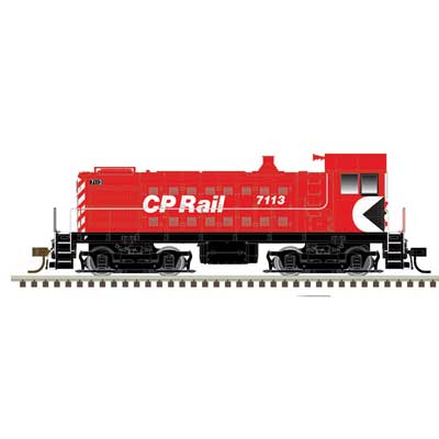 Atlas ATL10003816 Alco S4 - Standard DC - Master(R) Silver -- Canadian Pacific 7113 (red, black, white) - ATL10003816