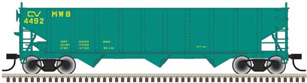 Atlas HO AAR 70T 9-PANEL HOPPER - CENTRAL VERMONT #4497 - ATL20004895