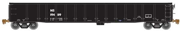 Atlas HO Thrall 2743 Gondola - Ready to Run - Master(R) -- NS 193977 (black, reporting Marks Only) - ATL20005126
