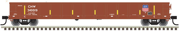 Atlas HO Evans Gondola, UP/C&NW/Brown/White #340124 - ATL20005435