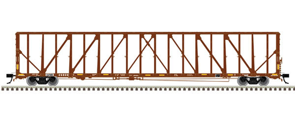 Atlas 73' Center-Partition (Centerbeam) Flatcar - Ready to Run - Master(R) -- Iowa Northern Railway IANR 26803 (Boxcar Red, white, yellow) - ATL20006475