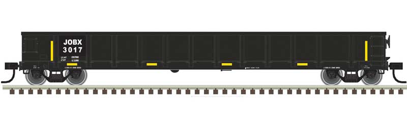 Atlas Evans 52' Gondola - Ready to Run -- JOBX 3012 (black) - ATL20006862