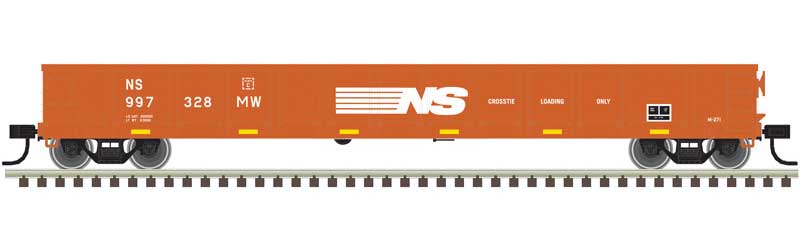 Atlas Evans 52' Gondola - Ready to Run -- Norfolk Southern 997294 (orange) - ATL20006875