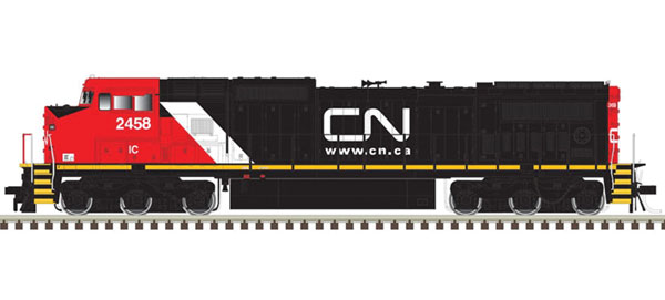 Atlas GE Dash 8-40CW - Standard DC - Master(R) Silver -- Canadian National IC 2465 (black, red, white, Website Logo) - ATL40004198