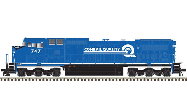 Atlas GE Dash 8-40CW - Standard DC - Master(R) Silver -- Conrail 753 (blue, white, Quality Logo) - ATL40004206