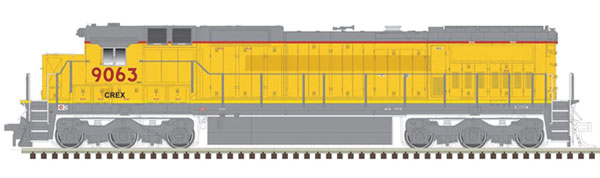 Atlas GE Dash 8-40C - LokSound and DCC - Master(R) Gold -- Citicorp Leasing CREX 9063 (Ex-UP, Armour Yellow, gray) - ATL40004209