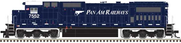 Atlas GE Dash 8-40C - LokSound and DCC - Master(R) Gold -- Pan Am 7635 (blue, white, Wing Logo) - ATL40004212