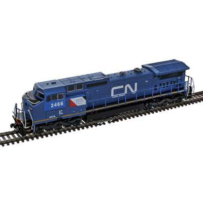 Atlas N GE Dash 8-40CW - Sound and DCC - Master(R) Gold -- Canadian National IC #2466 (blue, white, black)