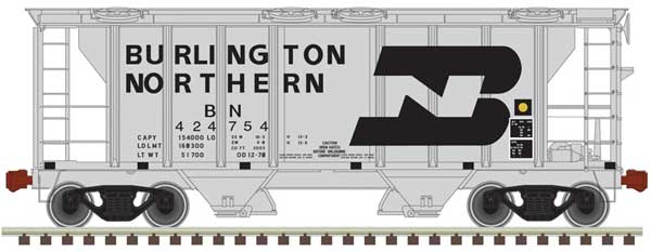 Atlas N Trainman PS-2 Covered Hopper, BN #424768 - ATL50004183