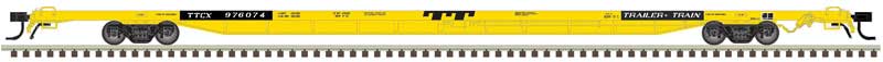 Atlas N ACF 89' 4" Intermodal Flatcar - Ready to Run - Master(R) -- Trailer-Train TTCX 976026 (yellow, black) - ATL50004439